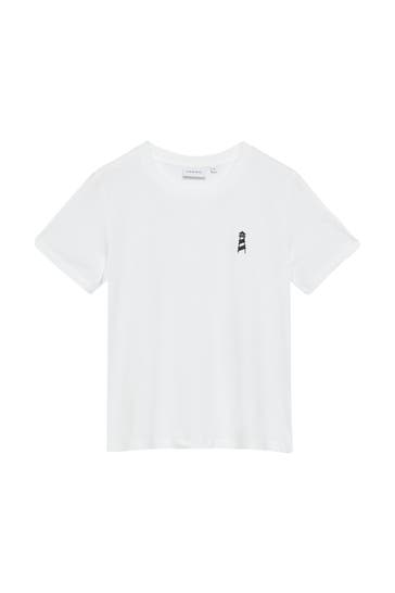 COMMA, T-Shirt 01E9_weiß