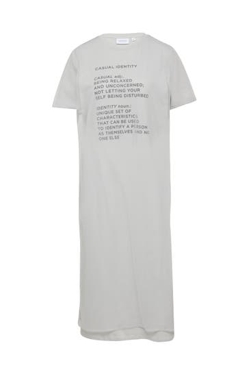 COMMA, Midikleid 90E9_hellgrau