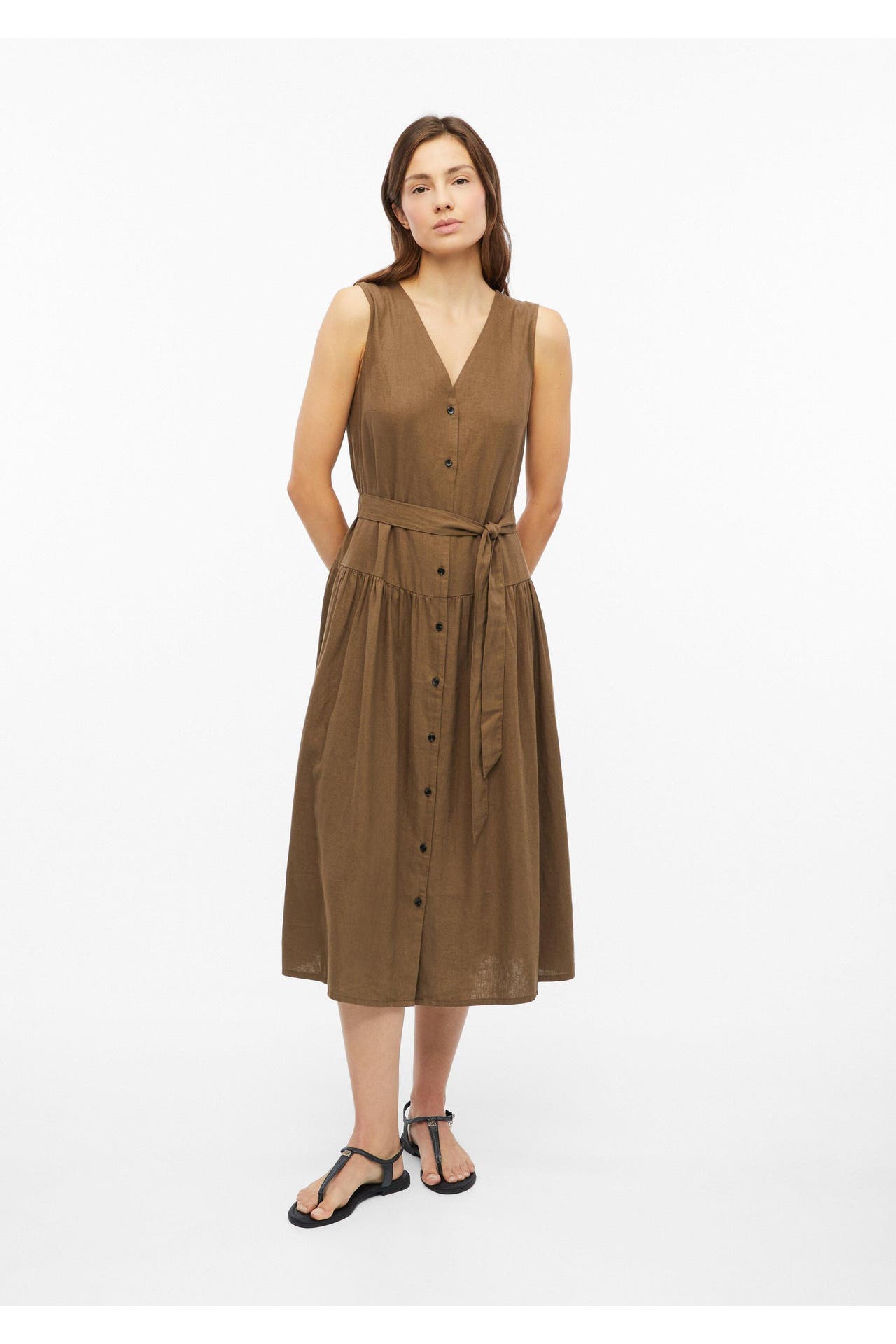 S.OLIVER Midikleid 8918_braun, Bild 1