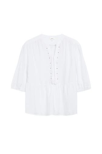 S.OLIVER Casual-Bluse 0100_weiß