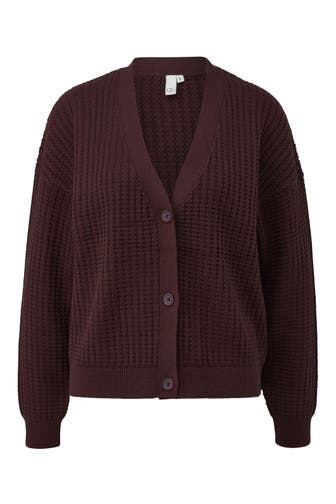 QS BY S.OLIVER Strickjacke 4925_aubergine