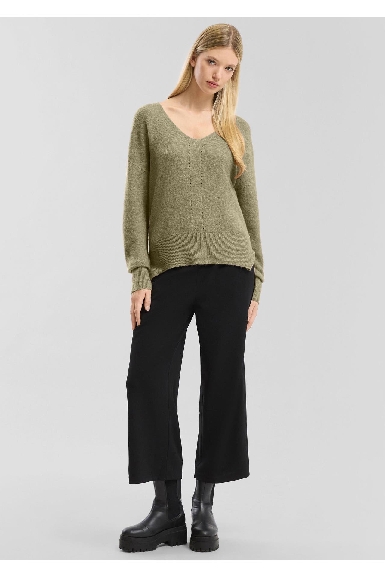 QS BY S.OLIVER Pullover 75W0_olivgrün, Bild 1