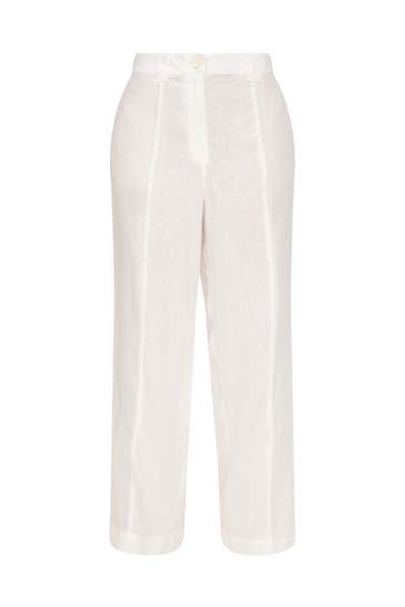 S.OLIVER Stoffhose 0100_weiß Tapered