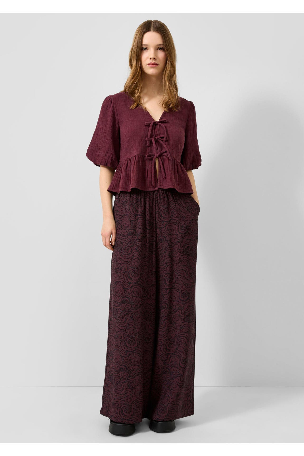QS BY S.OLIVER Blusenshirt 4923_bordeaux, Bild 1