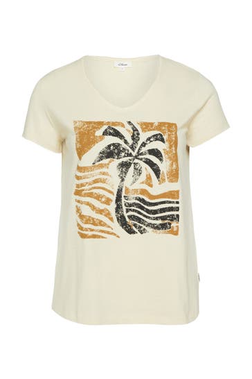 S.OLIVER T-Shirt 80D0_helles beige