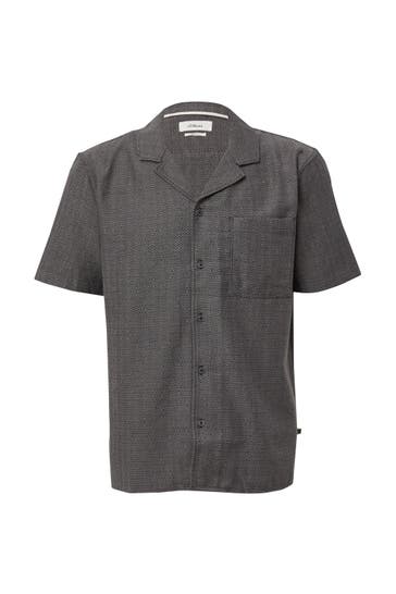 S.OLIVER Kurzarmhemd 99M1_schwarz Loose Fit