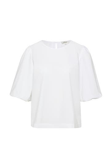 S.OLIVER Blusenshirt 0100_weiß
