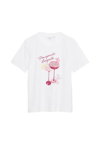 COMMA, T-Shirt 01D9_weiß