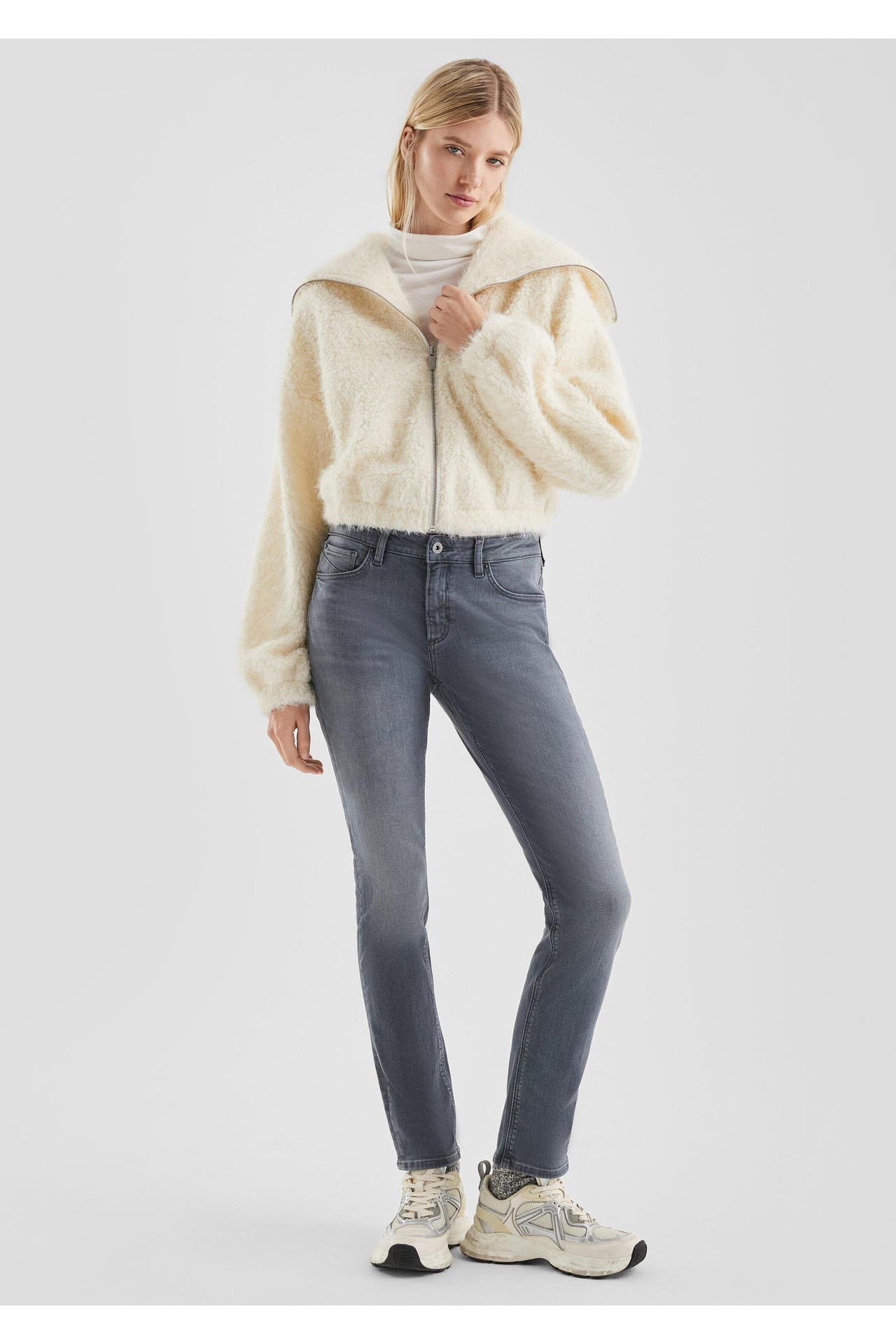 QS BY S.OLIVER Sweatjacke 0200_creme, Bild 1