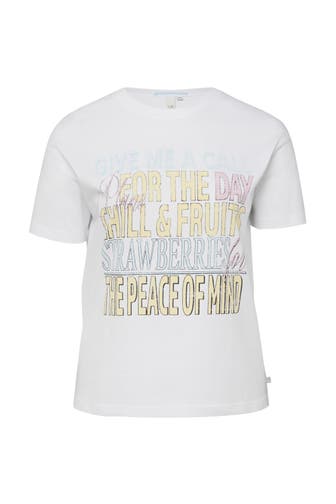 QS BY S.OLIVER T-Shirt 01D0_weiß