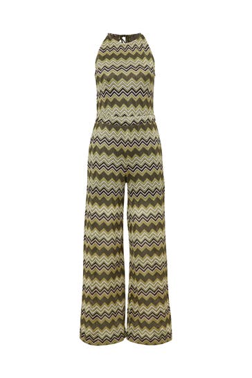 COMMA, Jumpsuit 71S8_kiwigrün Flared