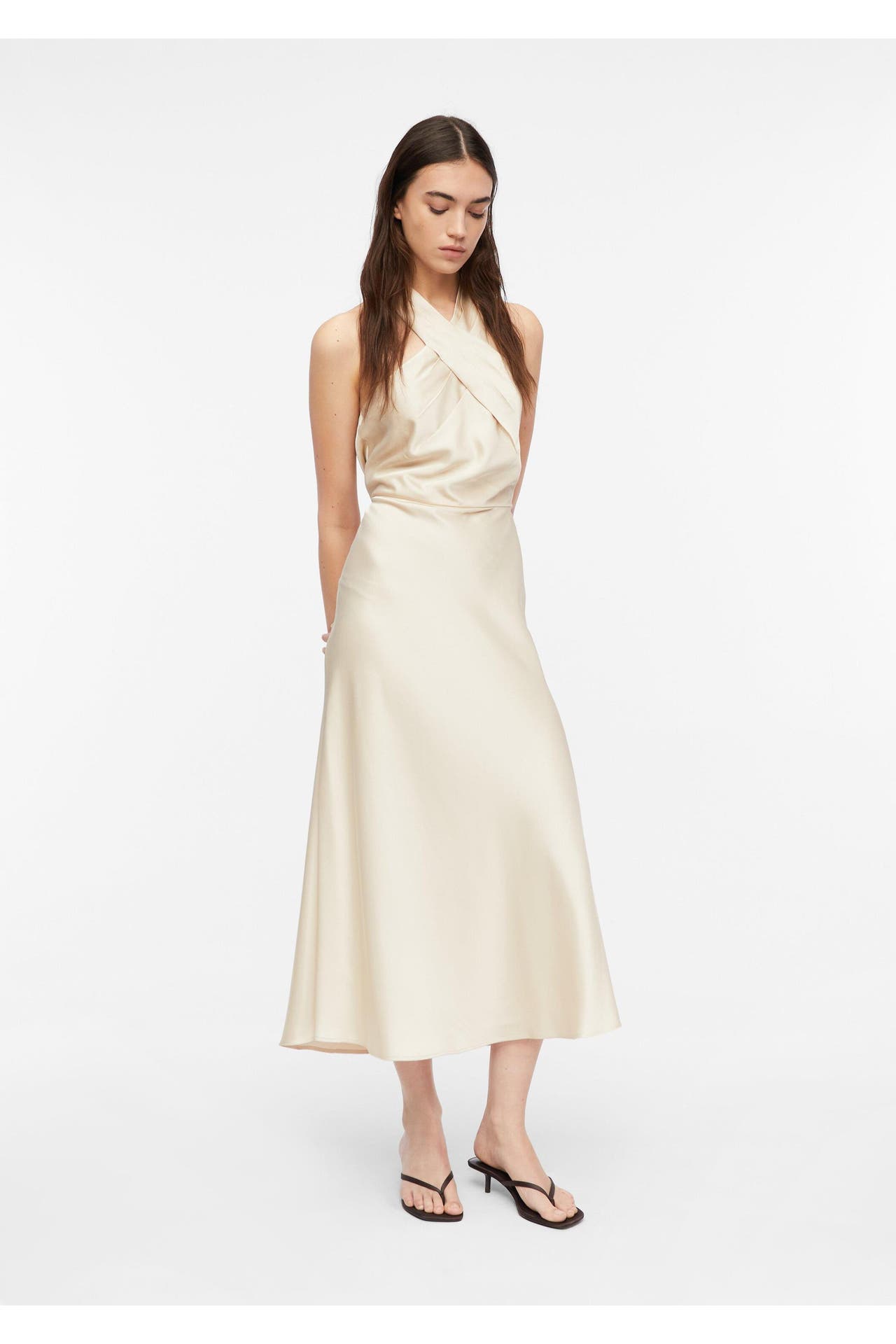 COMMA, Midikleid 9300_beige, Bild 1