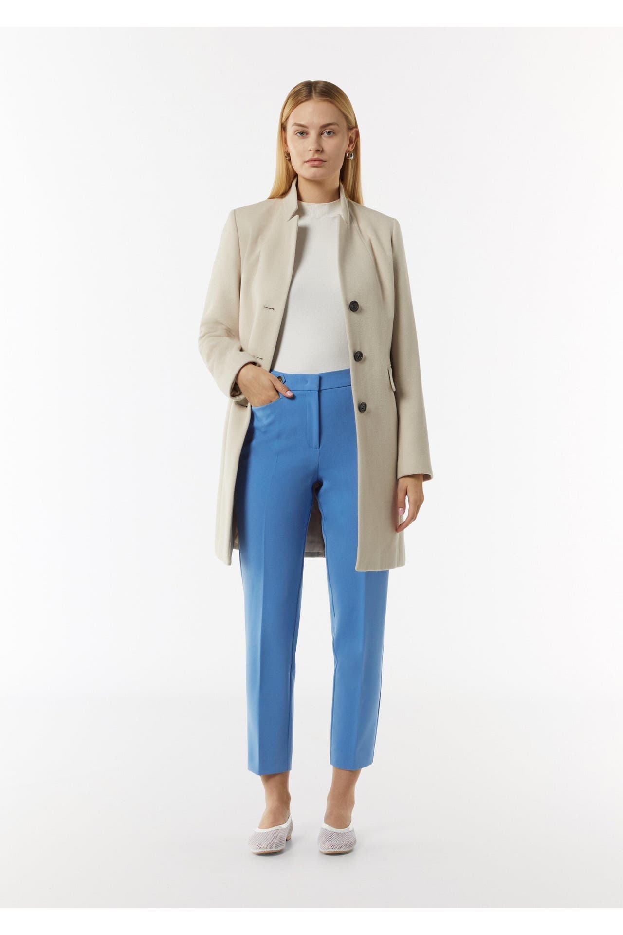 COMMA, Stoffhose 5503_blau Tapered, Bild 1