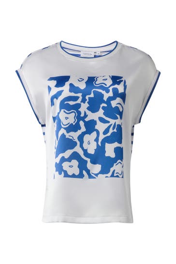 COMMA, T-Shirt 55S5_royalblau