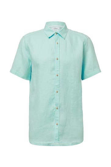 S.OLIVER Kurzarmhemd 6540_minze Regular Fit