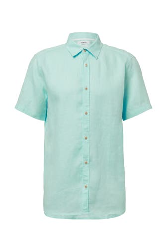 S.OLIVER Kurzarmhemd 6540_minze Regular Fit