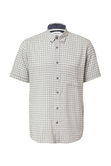 S.OLIVER Kurzarmhemd 94N1_grau Regular Fit