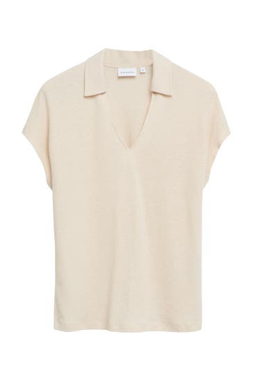 COMMA, T-Shirt 9300_helles beige