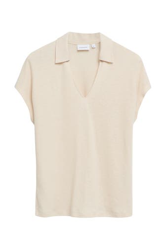 COMMA, T-Shirt 9300_helles beige