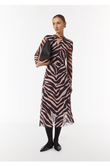 COMMA, Maxikleid 40A0_perlmuttrosa