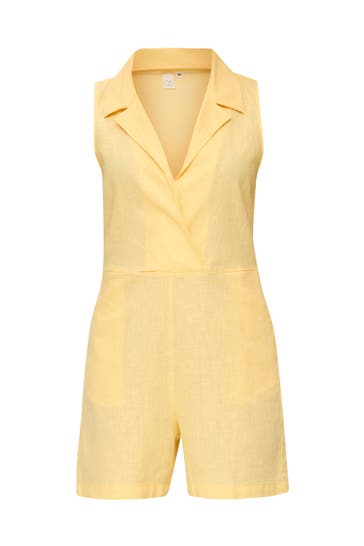 QS BY S.OLIVER Jumpsuit 1317_hellgelb Tapered