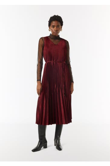 COMMA, Maxikleid 3871_bordeaux