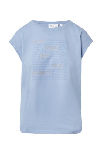 COMMA, T-Shirt 51E1_arktisblau