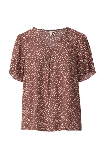 QS BY S.OLIVER Blusenshirt 44A0_hellbraun