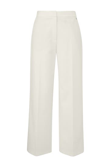 S.OLIVER Stoffhose 0200_creme Tapered