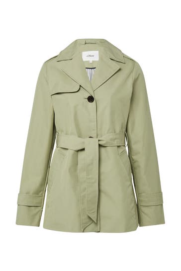 S.OLIVER Trenchcoat 7520_salbeigrün