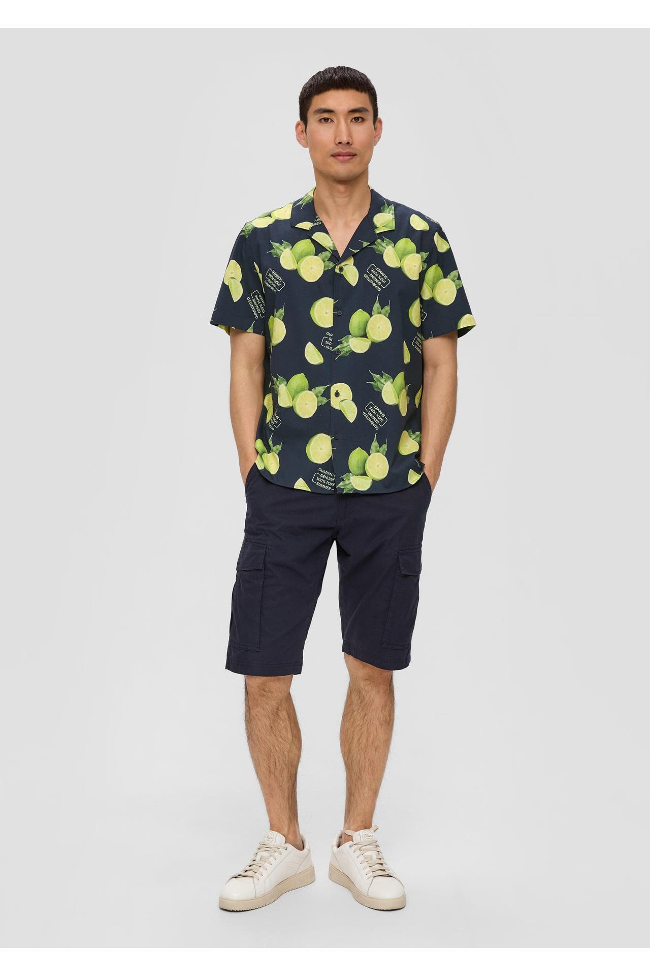 S.OLIVER Kurzarmhemd 59A2_navy Regular Fit, Bild 1