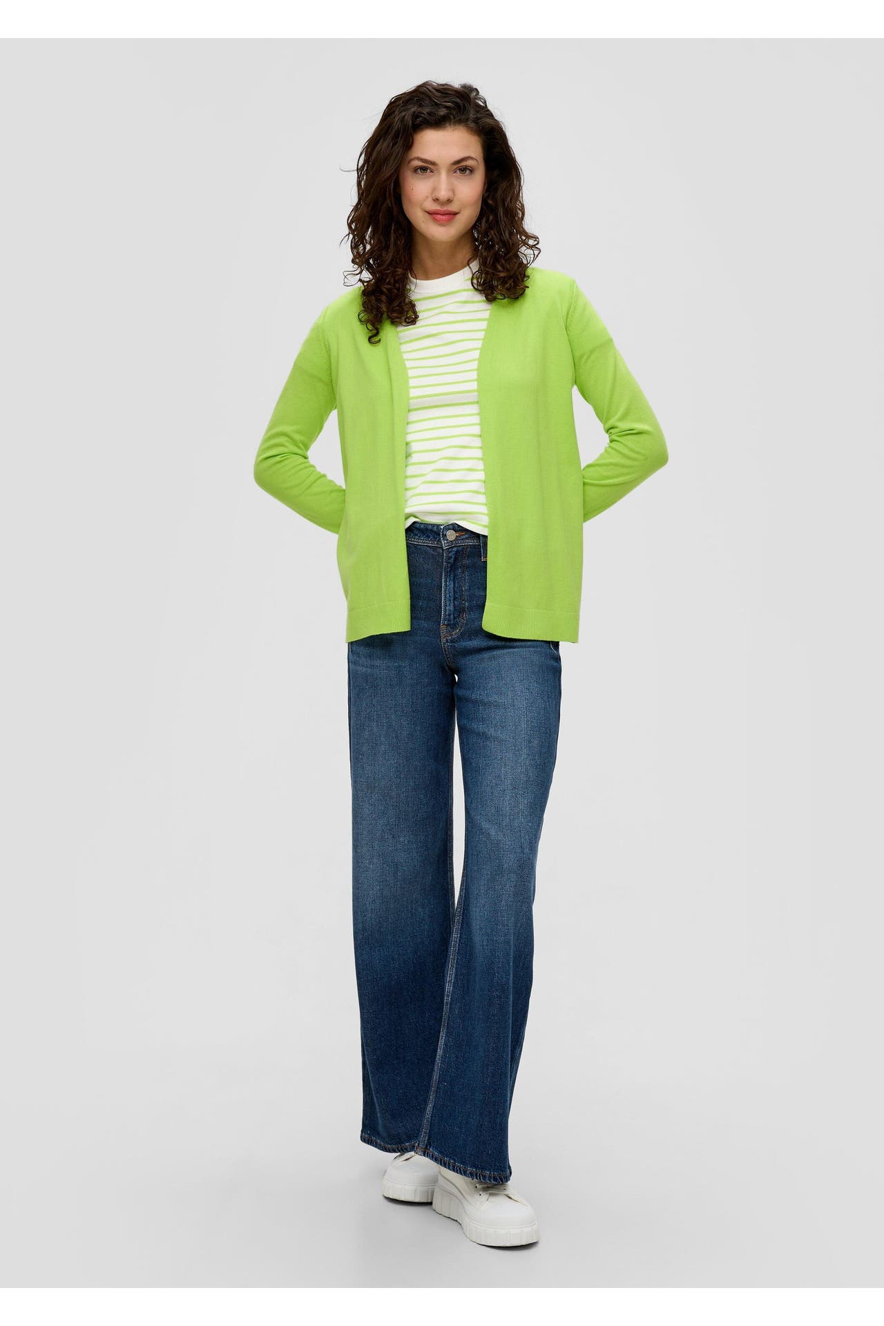 S.OLIVER Strickjacke 7423_bambusgrün, Bild 1