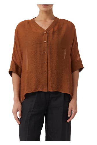 COMMA, Casual-Bluse 8757_zimt