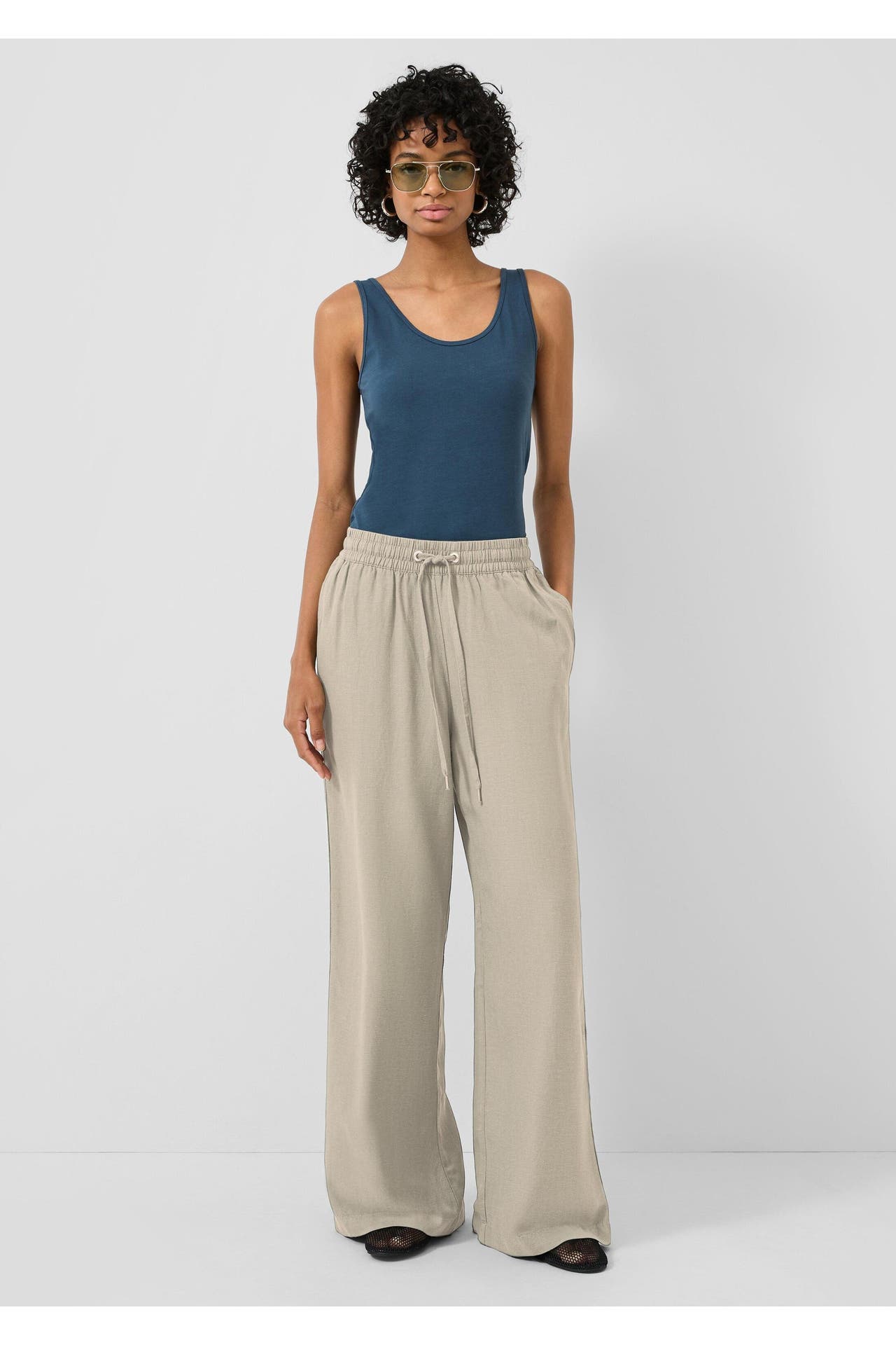 QS BY S.OLIVER Stoffhose 8160_beige Tapered, Bild 1