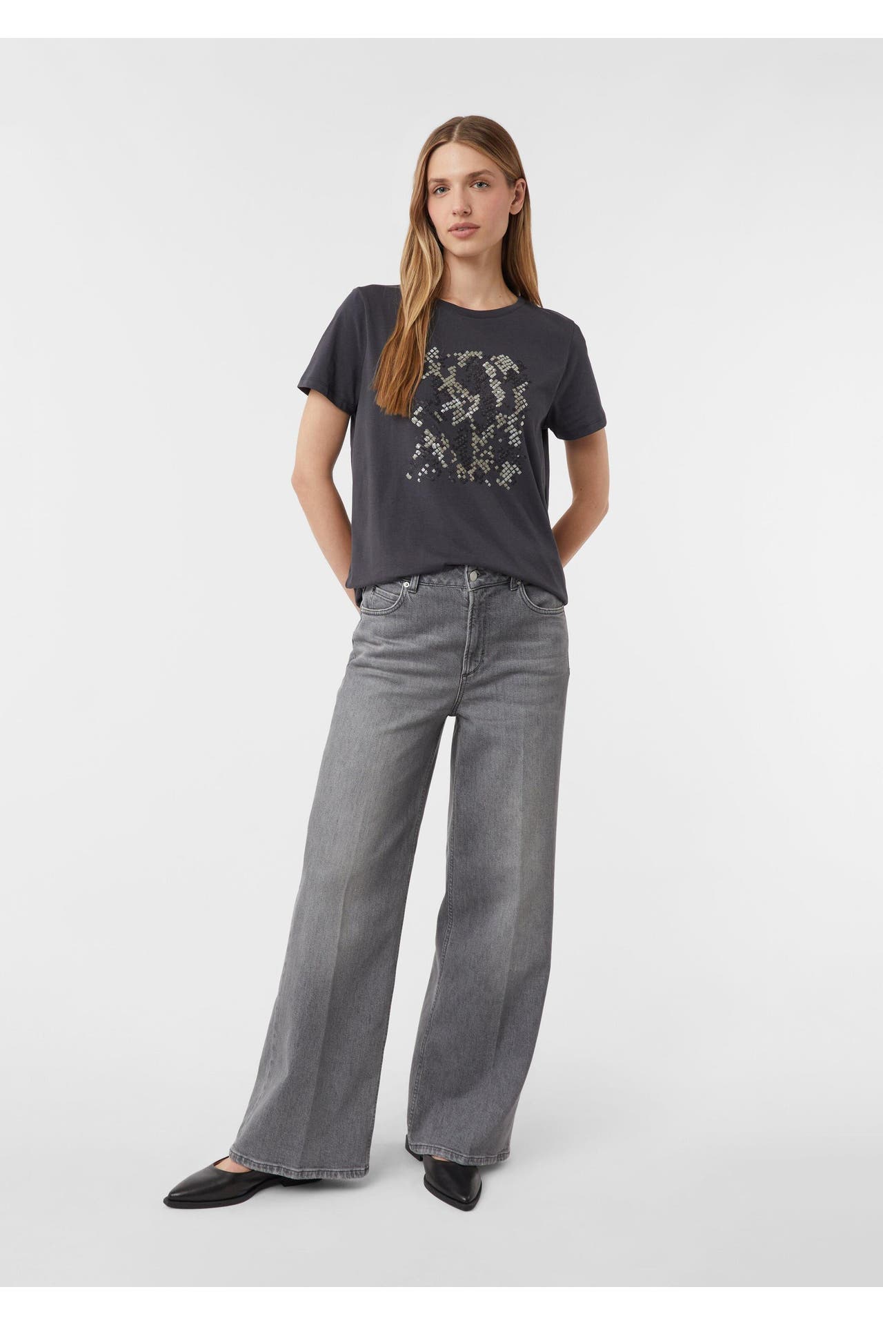 COMMA, T-Shirt 98E2_dunkelgrau, Bild 1