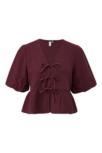 QS BY S.OLIVER Blusenshirt 4923_bordeaux