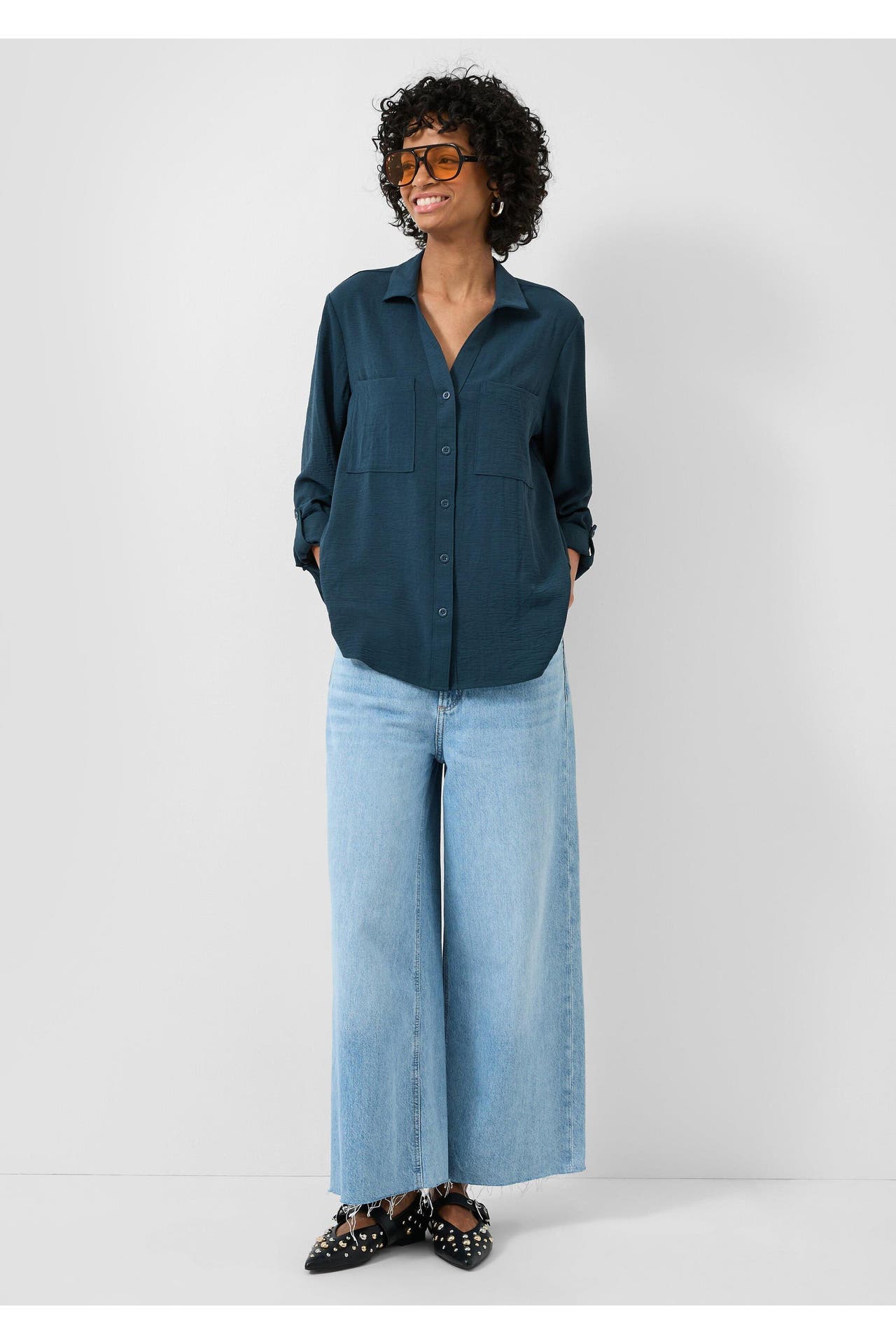 QS BY S.OLIVER Casual-Bluse 5820_tiefblau, Bild 1