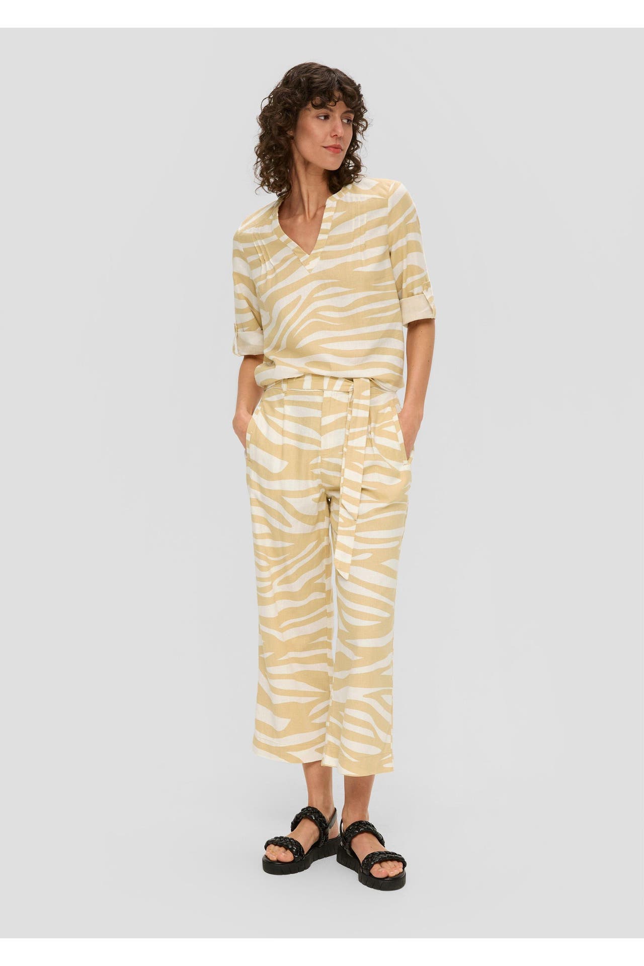 S.OLIVER Stoffhose 81A0_beige Tapered, Bild 1