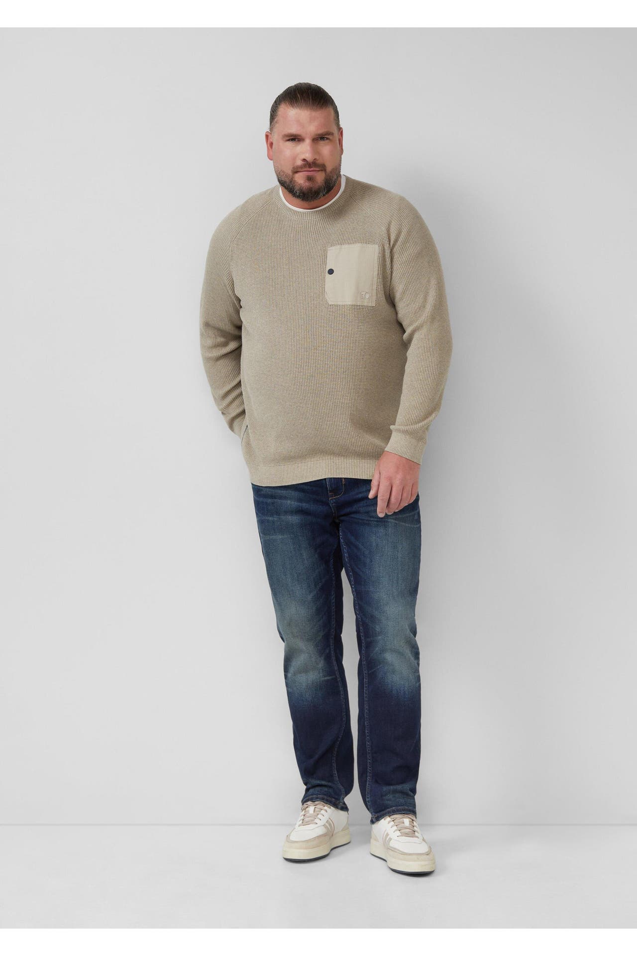 S.OLIVER Pullover 80W0_helles beige, Bild 1