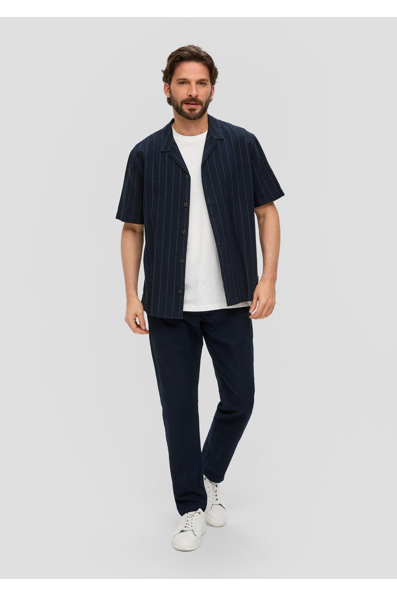 S.OLIVER Kurzarmhemd 59G1_navy Regular Fit, Bild 1