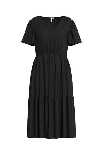 QS BY S.OLIVER Midikleid 9999_schwarz