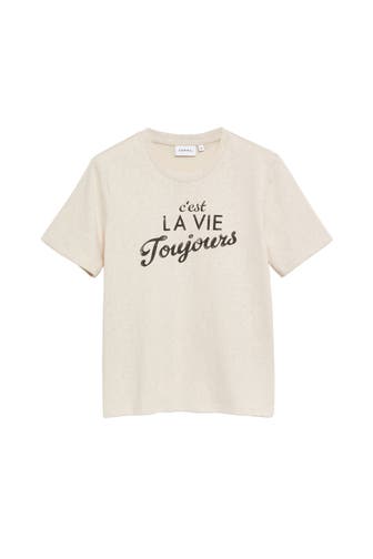 COMMA, T-Shirt 93E5_helles beige
