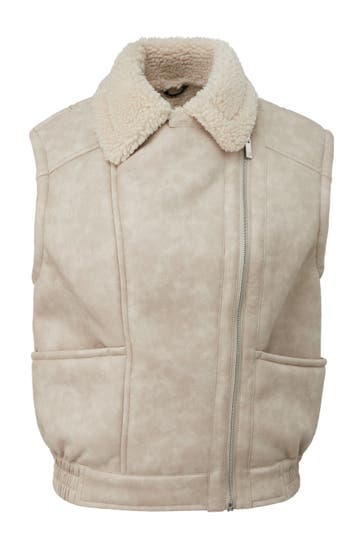 QS BY S.OLIVER Weste 8001_helles beige