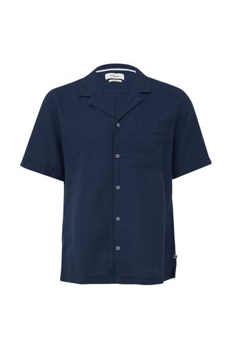 S.OLIVER Kurzarmhemd 5852_tiefblau Loose Fit