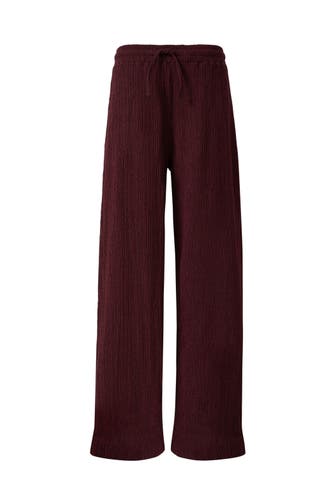 S.OLIVER Stoffhose 39P0_bordeaux Wide/ Loose Fit