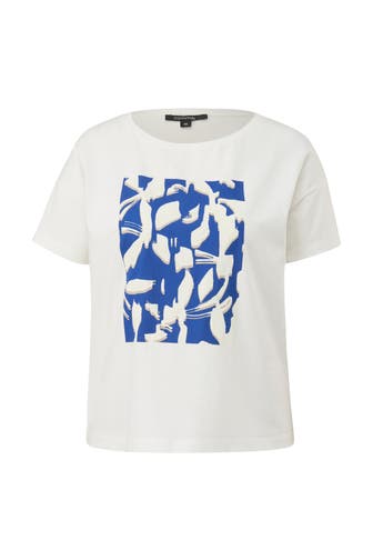 COMMA, T-Shirt 01D3_weiß
