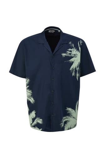 S.OLIVER Kurzarmhemd 59F1_navy Regular Fit