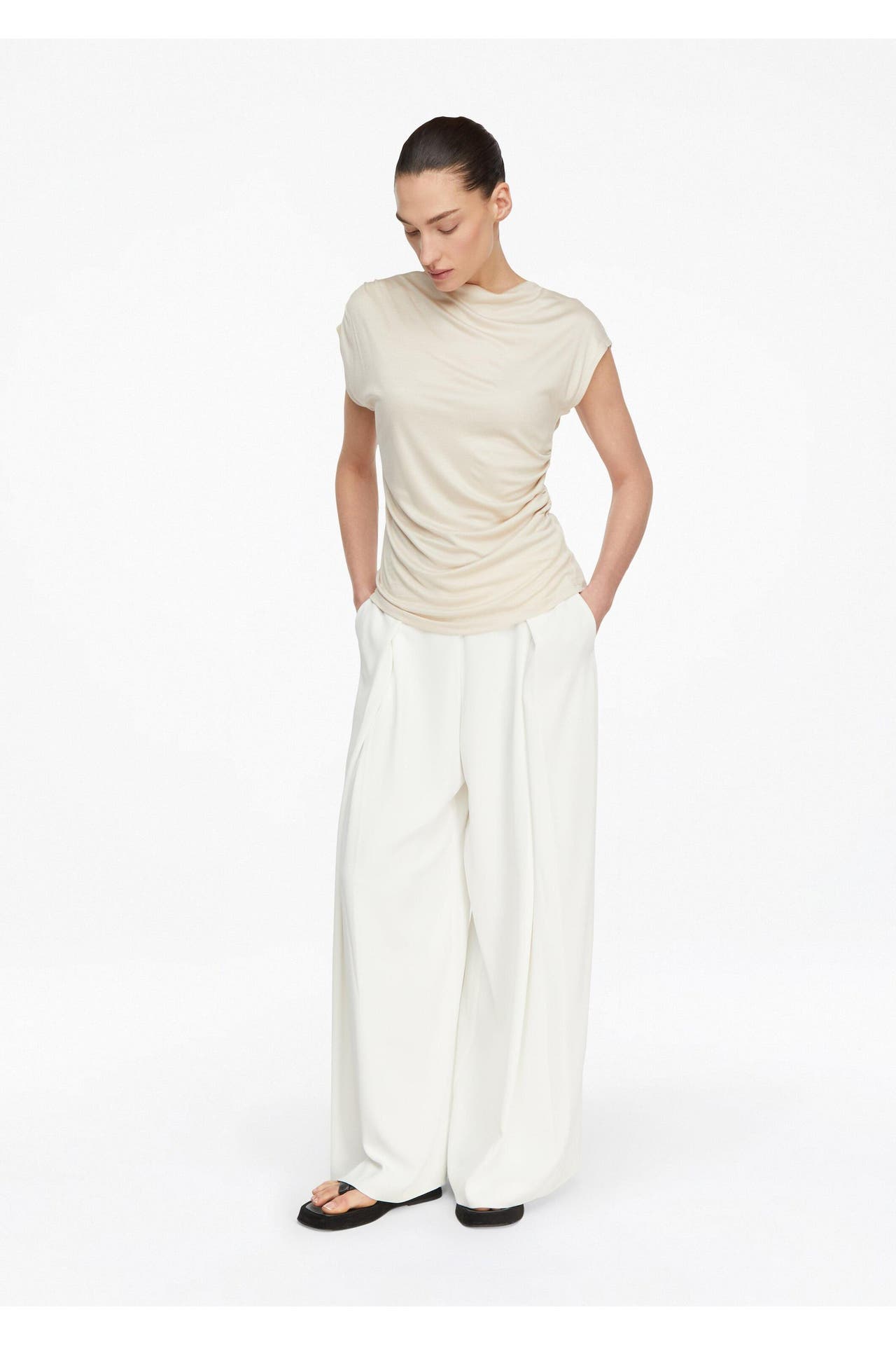 COMMA, T-Shirt 9300_helles beige, Bild 1