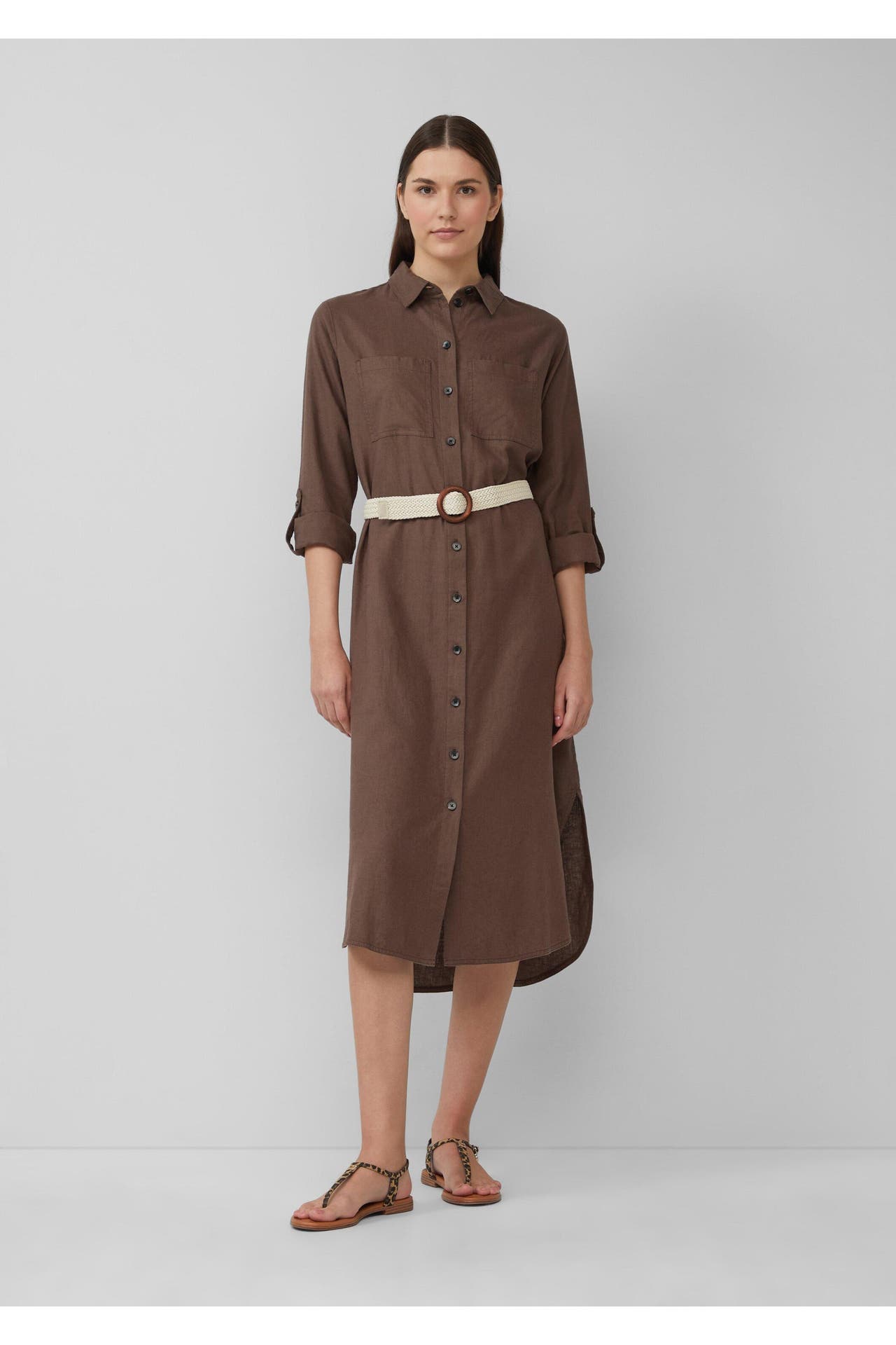 S.OLIVER Midikleid 8828_mokka, Bild 1