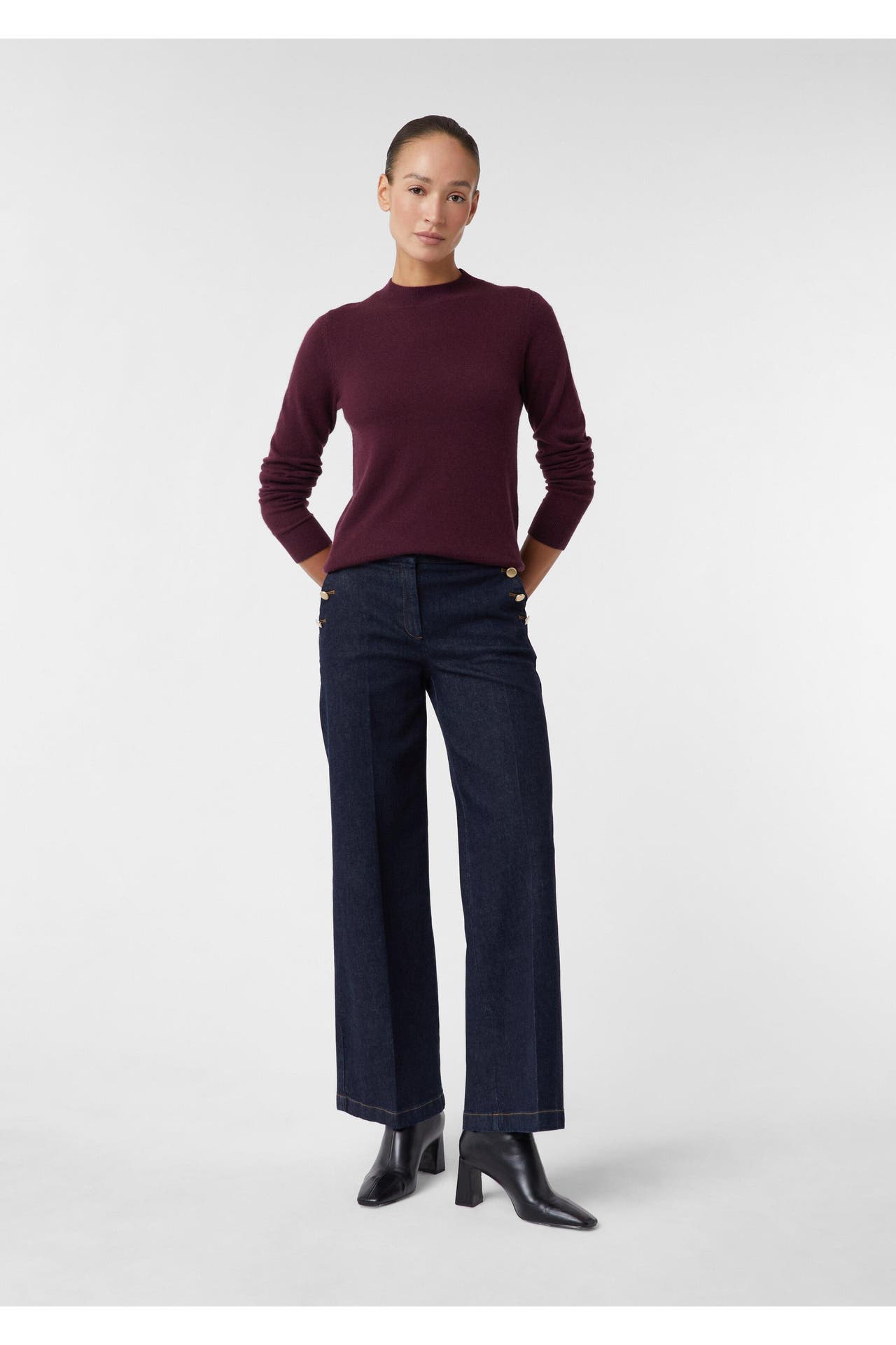 COMMA, Pullover 4922_bordeaux, Bild 1